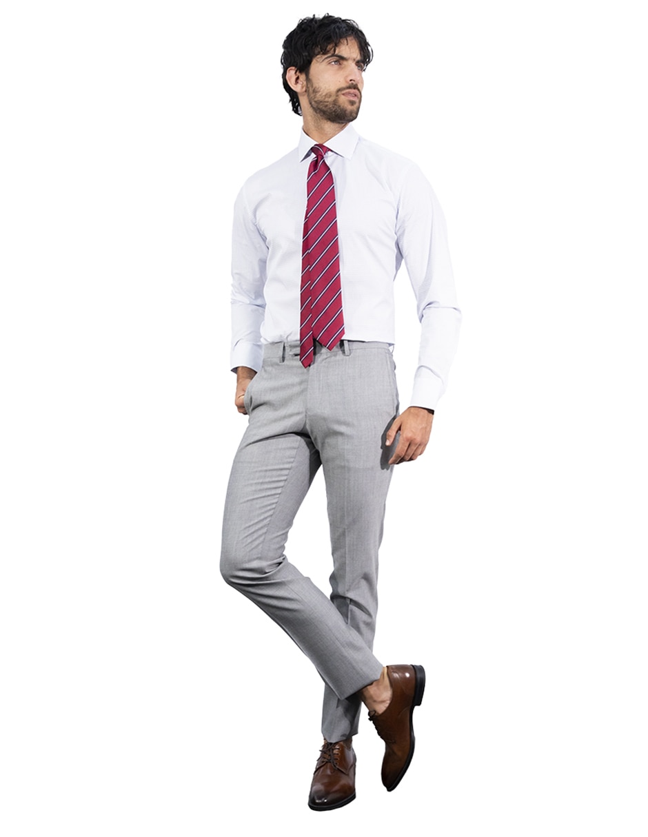 Pantalón de vestir recto Hilfiger de lana para hombre 4