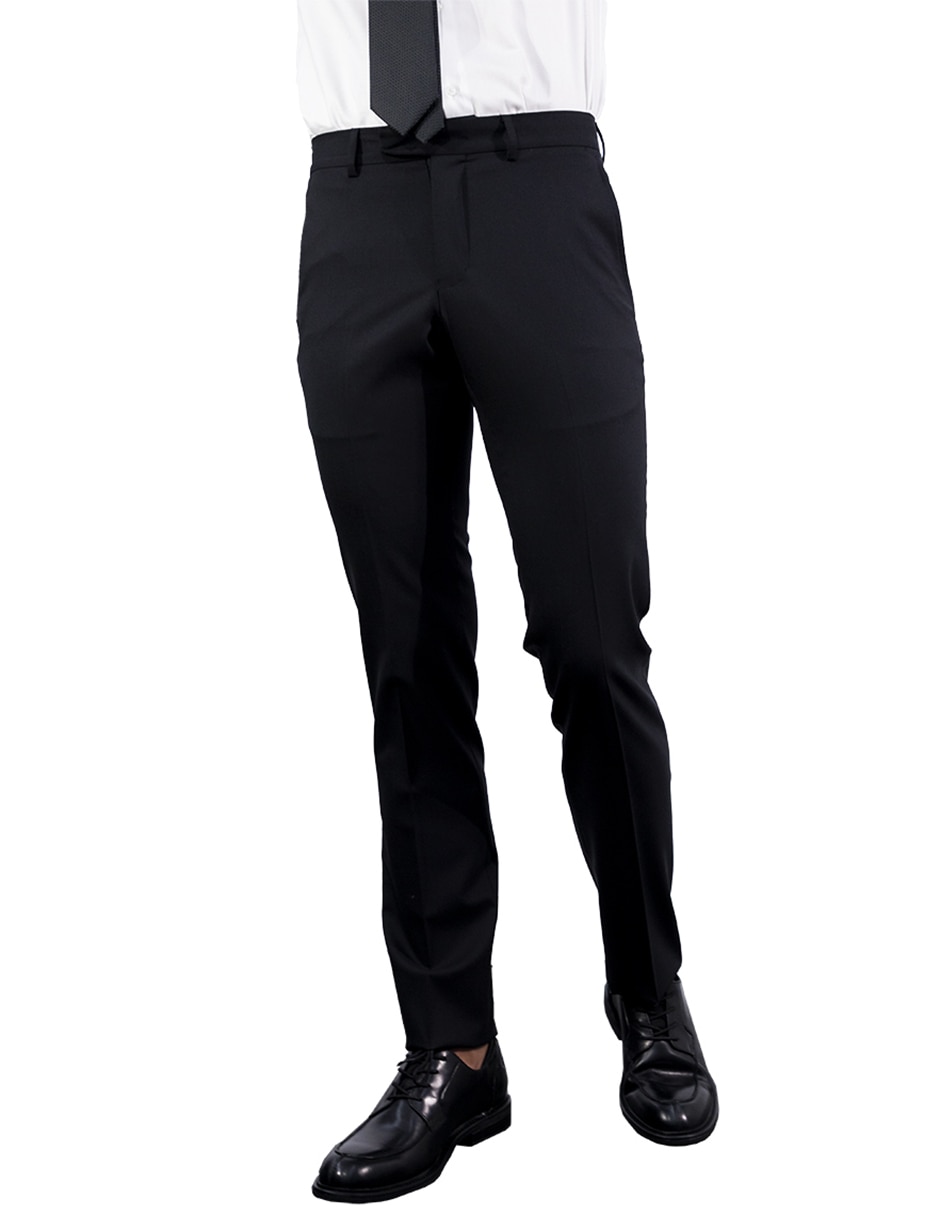 Pantalón de vestir recto Hilfiger de lana para hombre Pantalón de vestir recto Hilfiger de lana para hombre