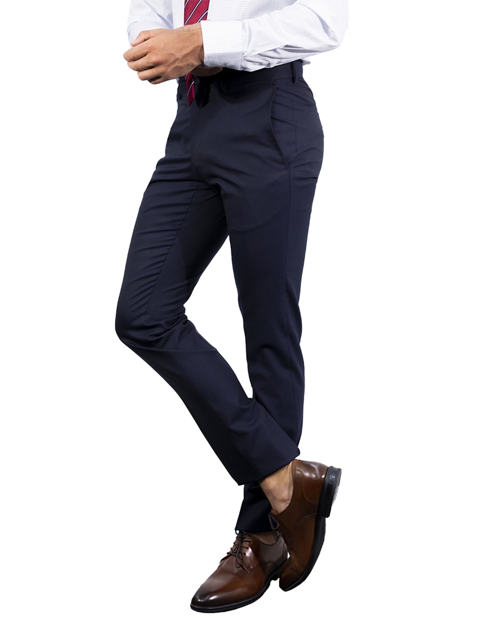 Pantalón de vestir recto de lana para hombre Pantalón de vestir recto de lana para hombre