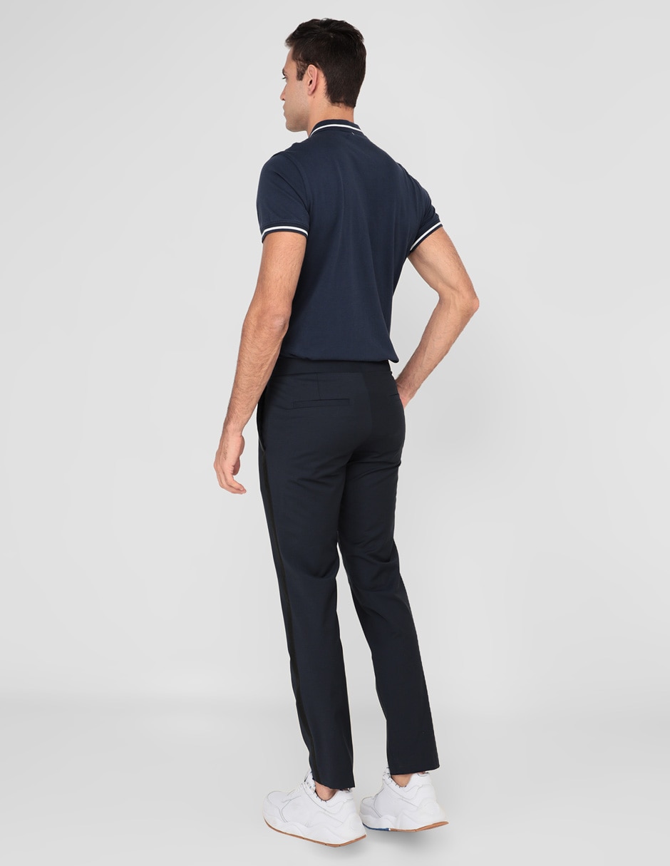 Pantalón casual slim de algodón para hombre 4