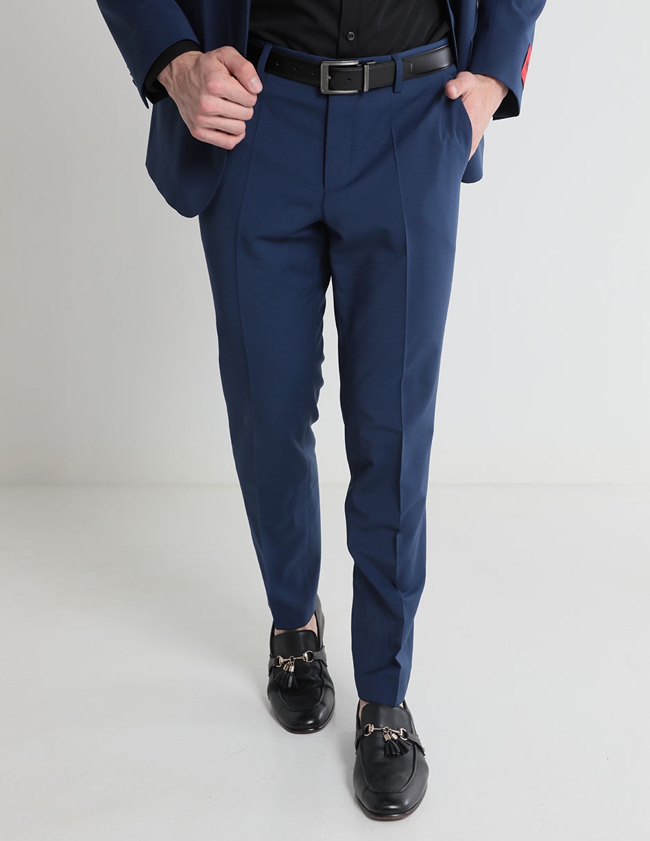 Pantalón de vestir slim de algodón para hombre Pantalón de vestir slim de algodón para hombre