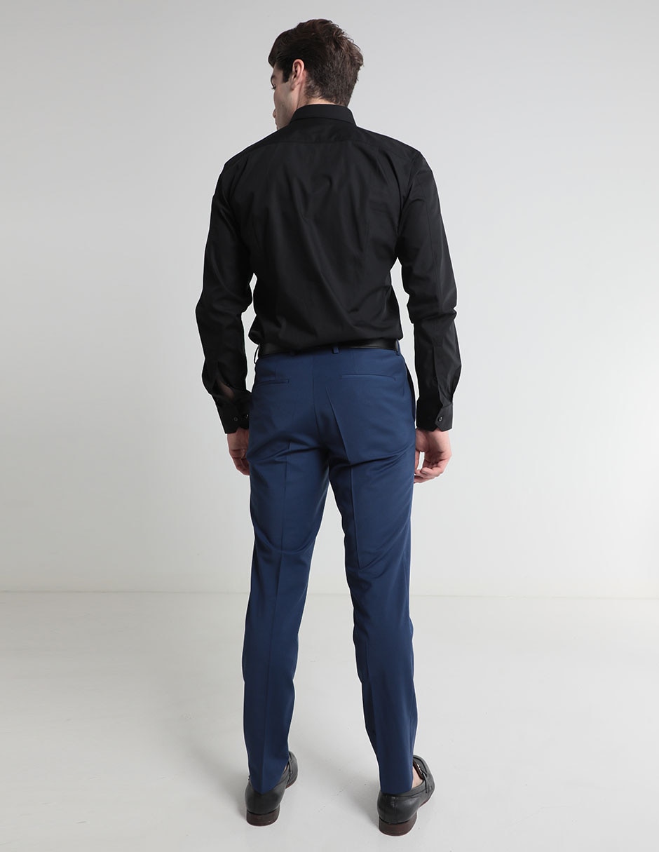 Pantalón de vestir slim de algodón para hombre 4