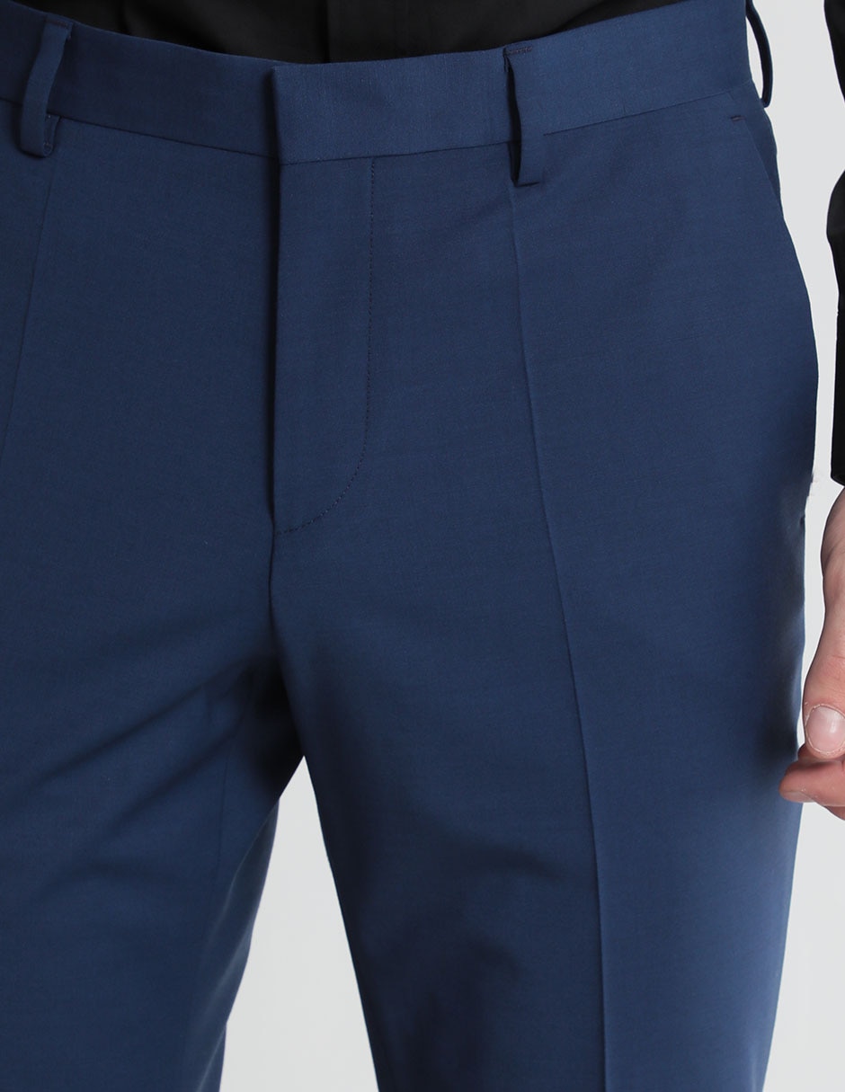 Pantalón de vestir slim de algodón para hombre 2