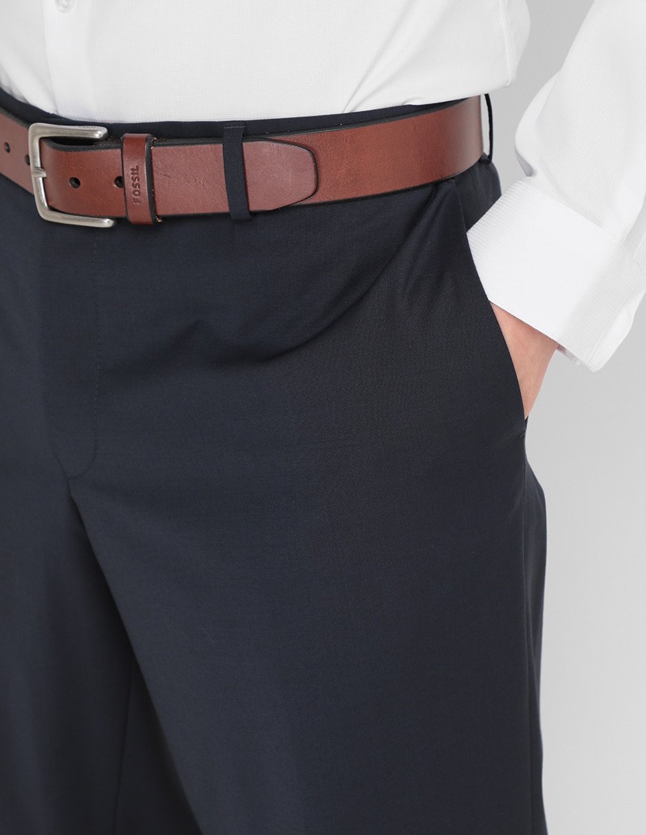 Pantalón de vestir slim de algodón para hombre 2