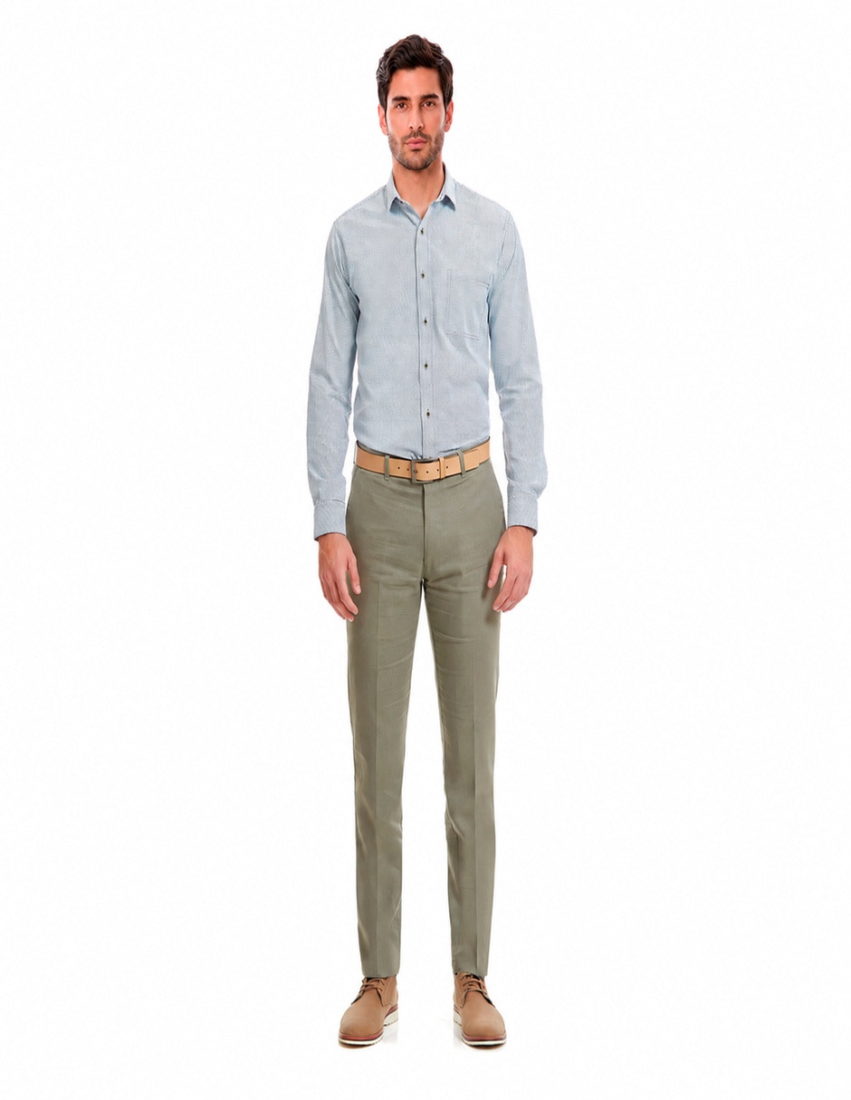 Camisa business casual manga larga para hombre Camisa business casual manga larga para hombre