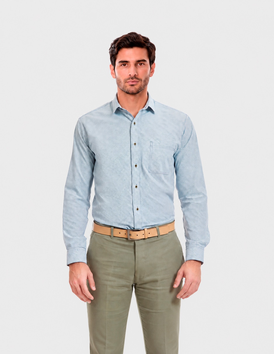 Camisa business casual manga larga para hombre Camisa business casual manga larga para hombre