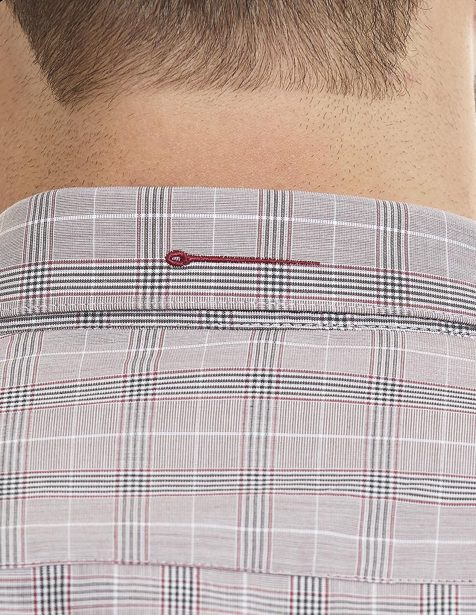 Camisa business casual de algodón manga larga para hombre