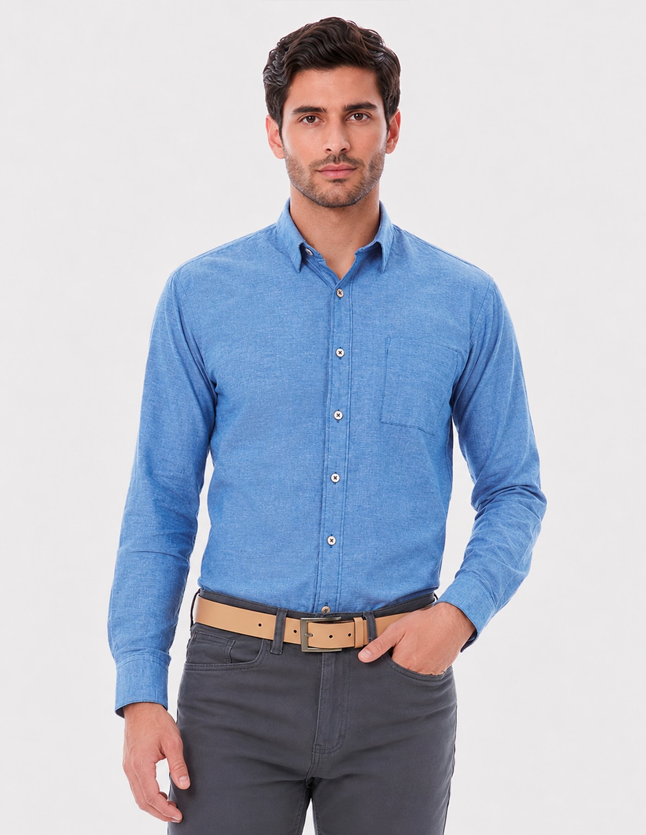 Camisa casual manga larga para hombre Camisa casual manga larga para hombre