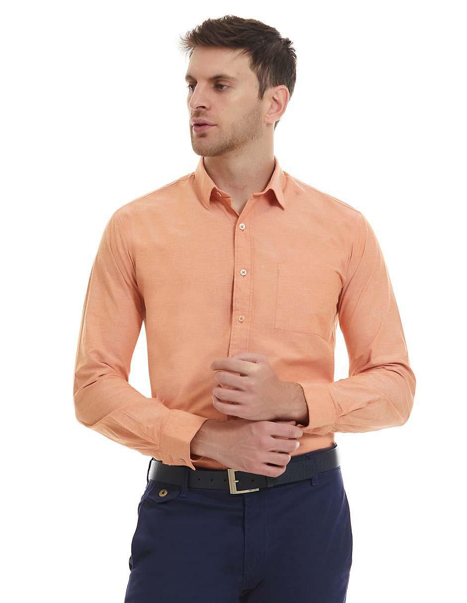 Camisa casual Vittorio Forti manga larga para hombre