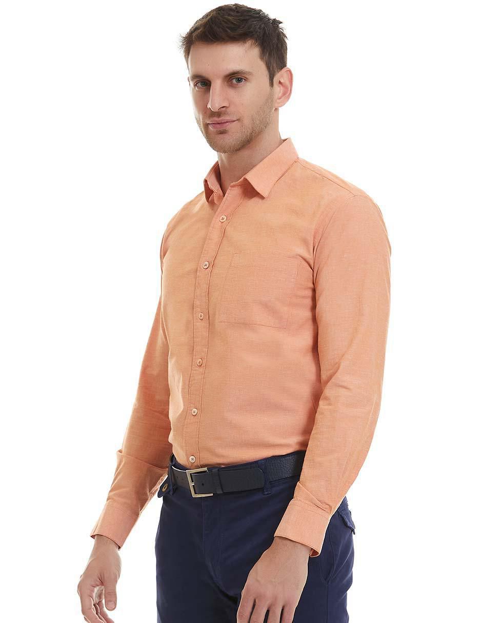 Camisa casual Vittorio Forti manga larga para hombre