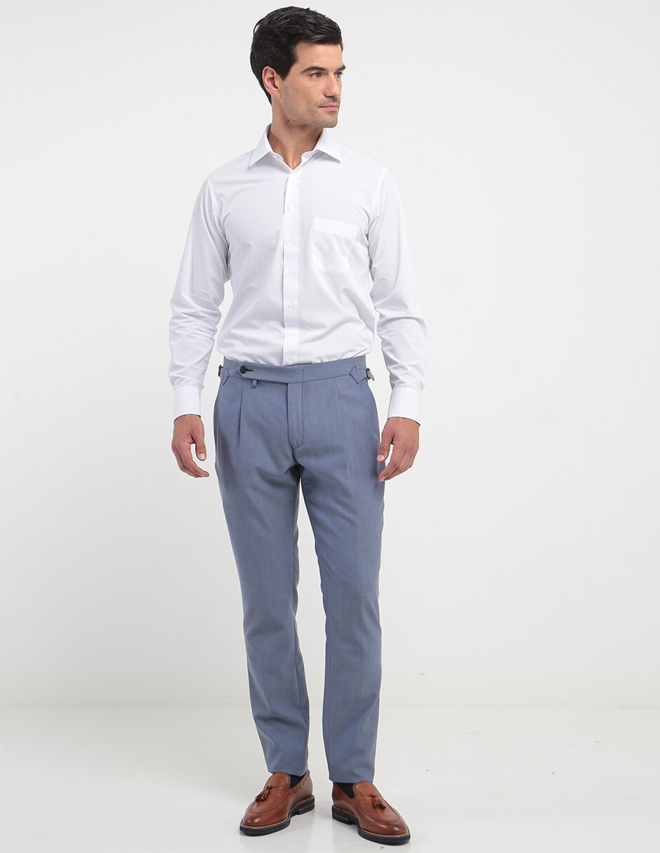 Pantalón de vestir recto de lana para hombre 3