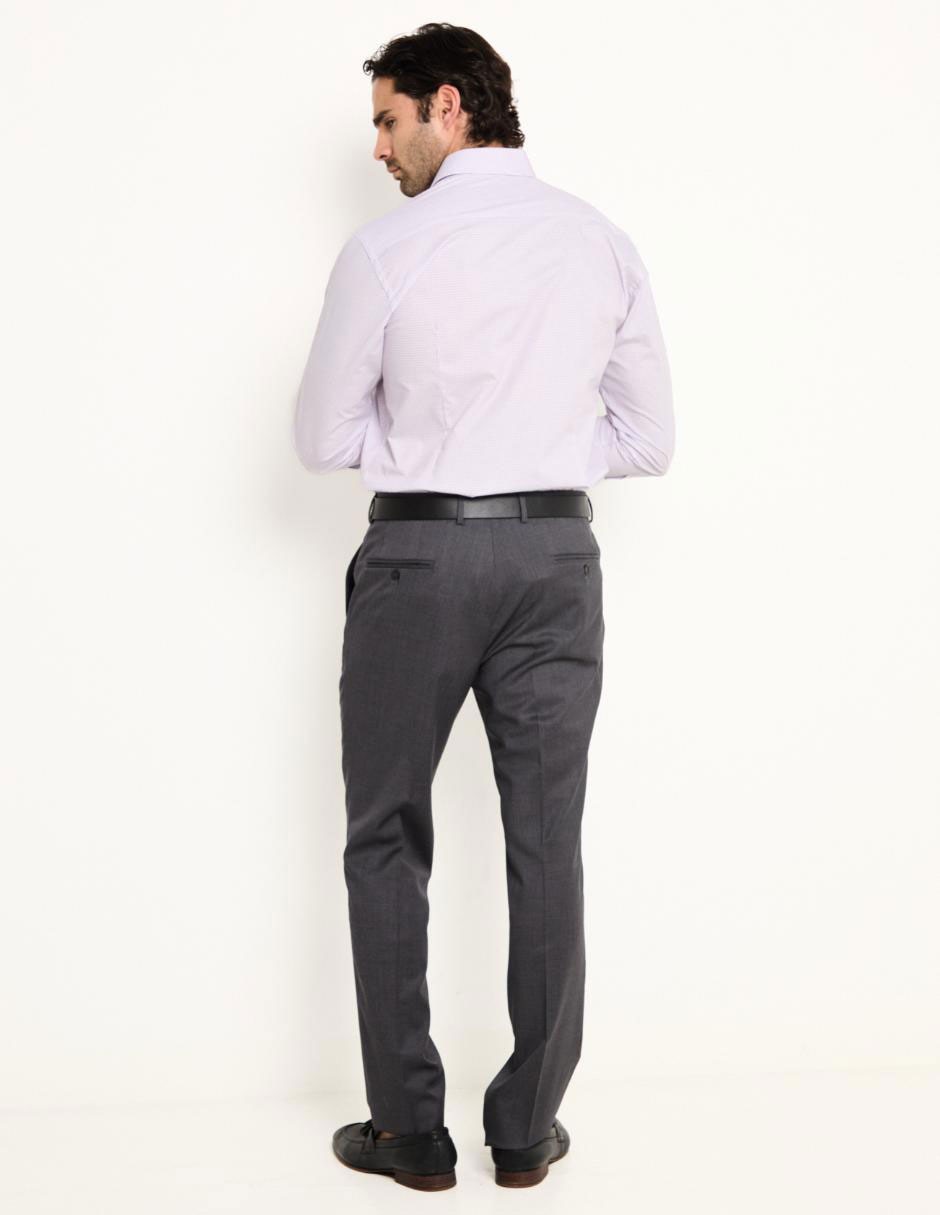 Pantalón de vestir slim de algodón para hombre 4