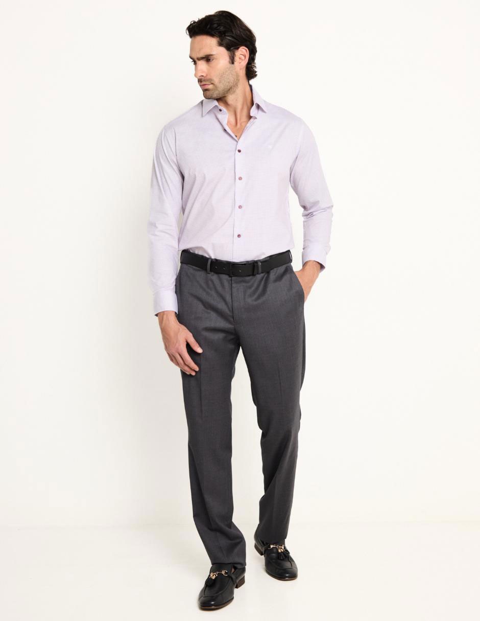 Pantalón de vestir slim de algodón para hombre 3