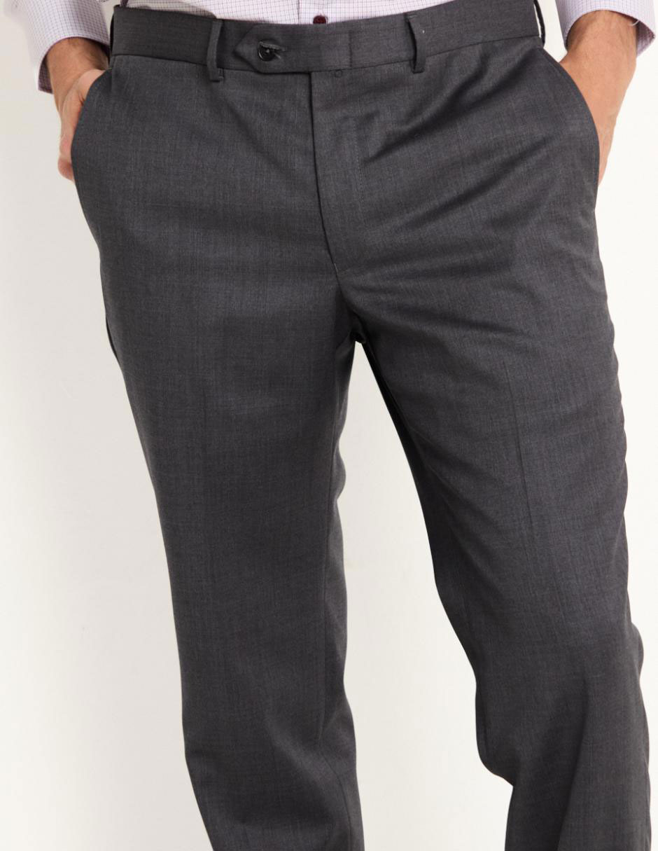Pantalón de vestir slim de algodón para hombre 2