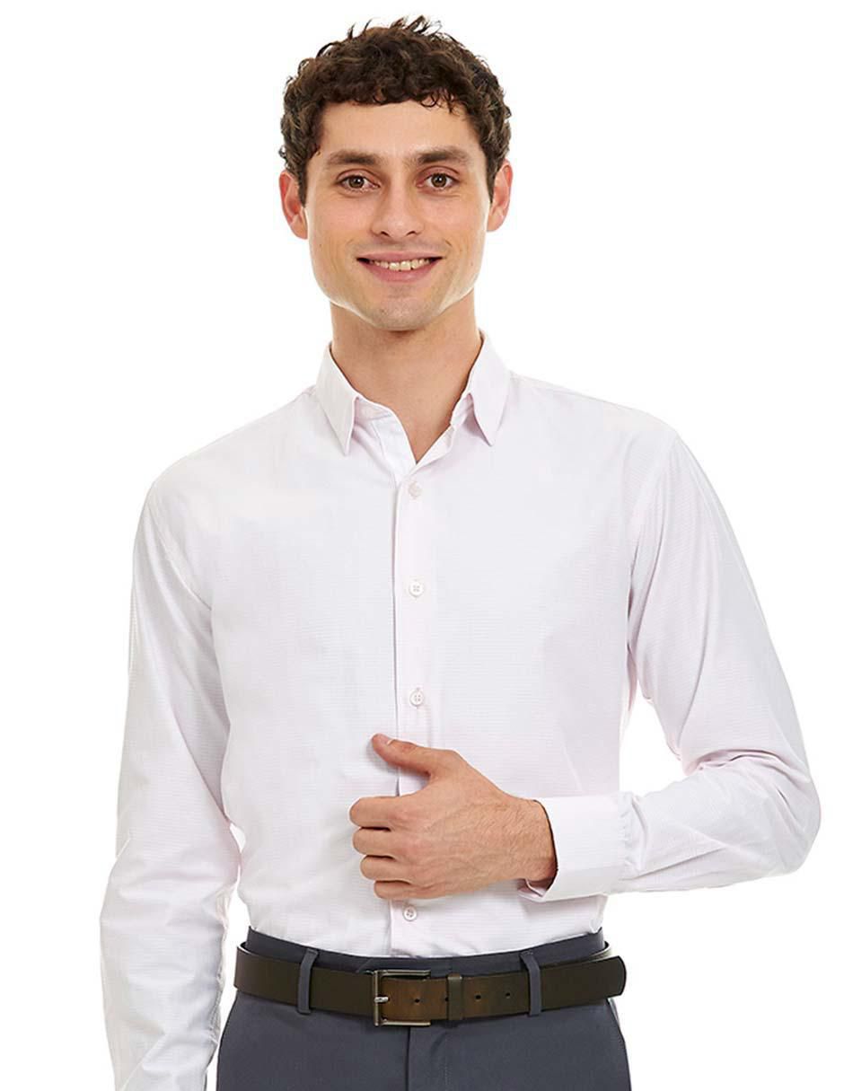 Camisa formal manga larga para hombre