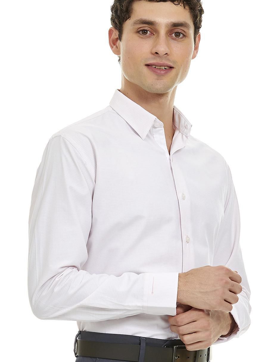 Camisa formal manga larga para hombre