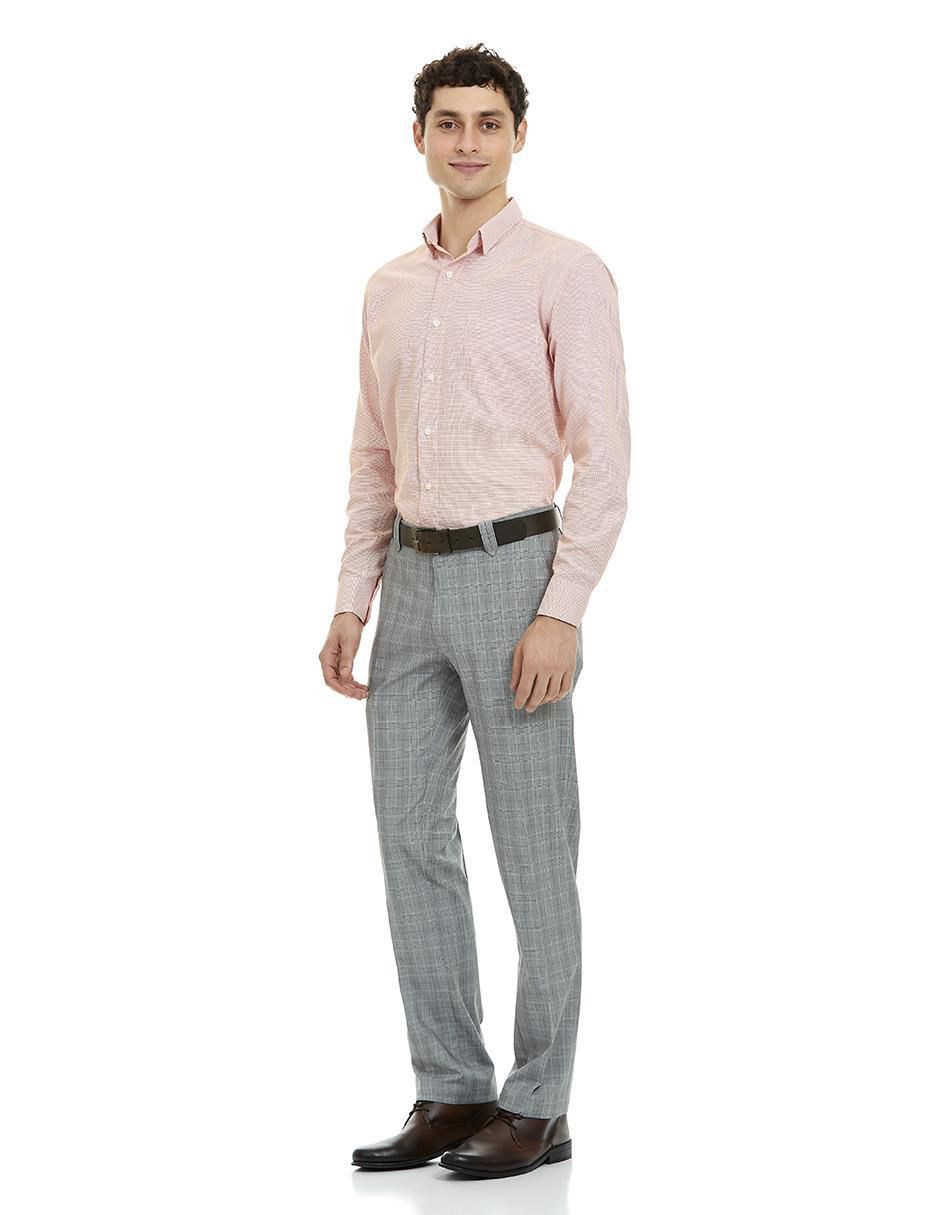 Camisa formal manga larga para hombre 5