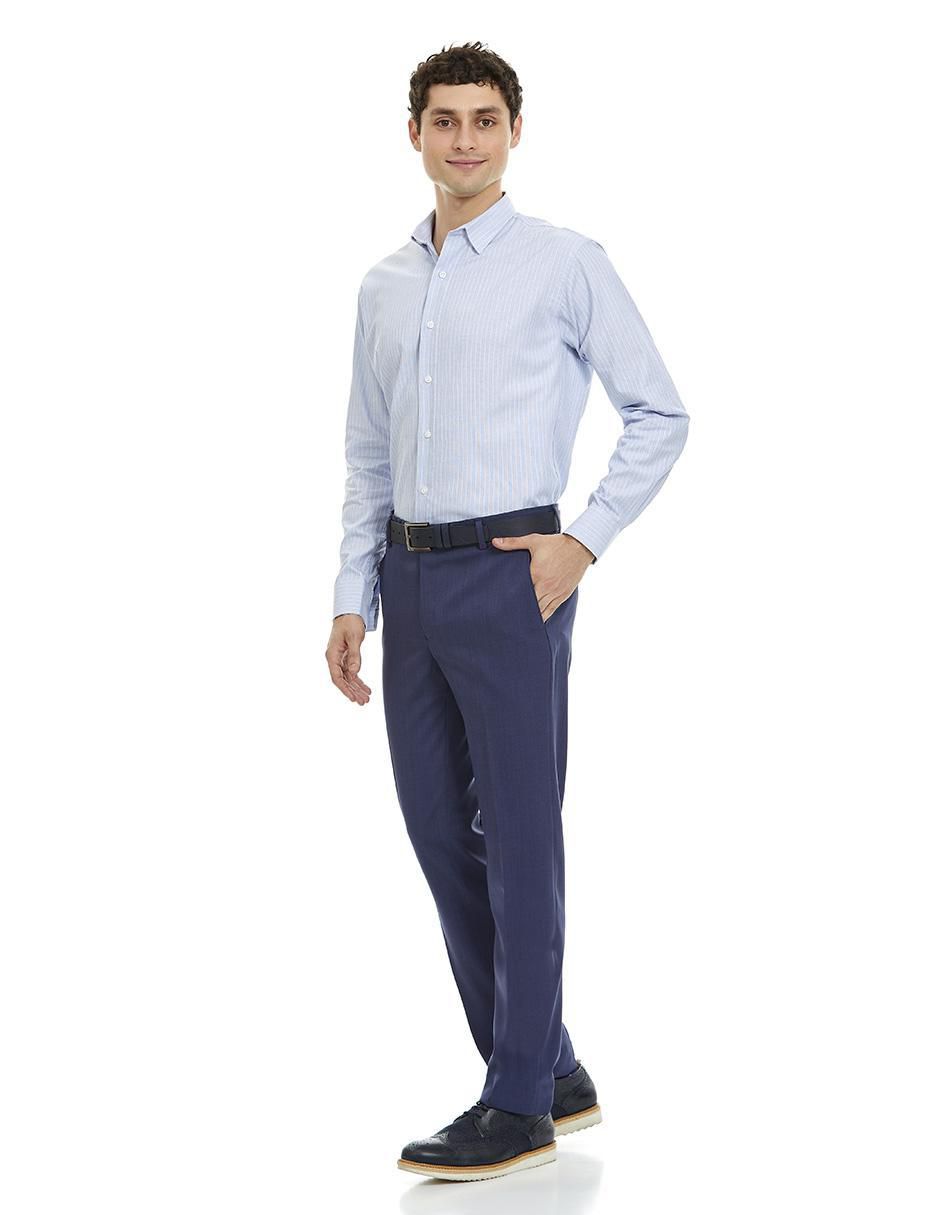 Camisa formal manga larga para hombre 4