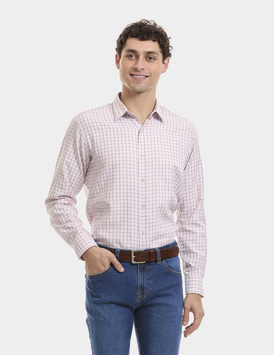 Camisa formal manga larga para hombre 1