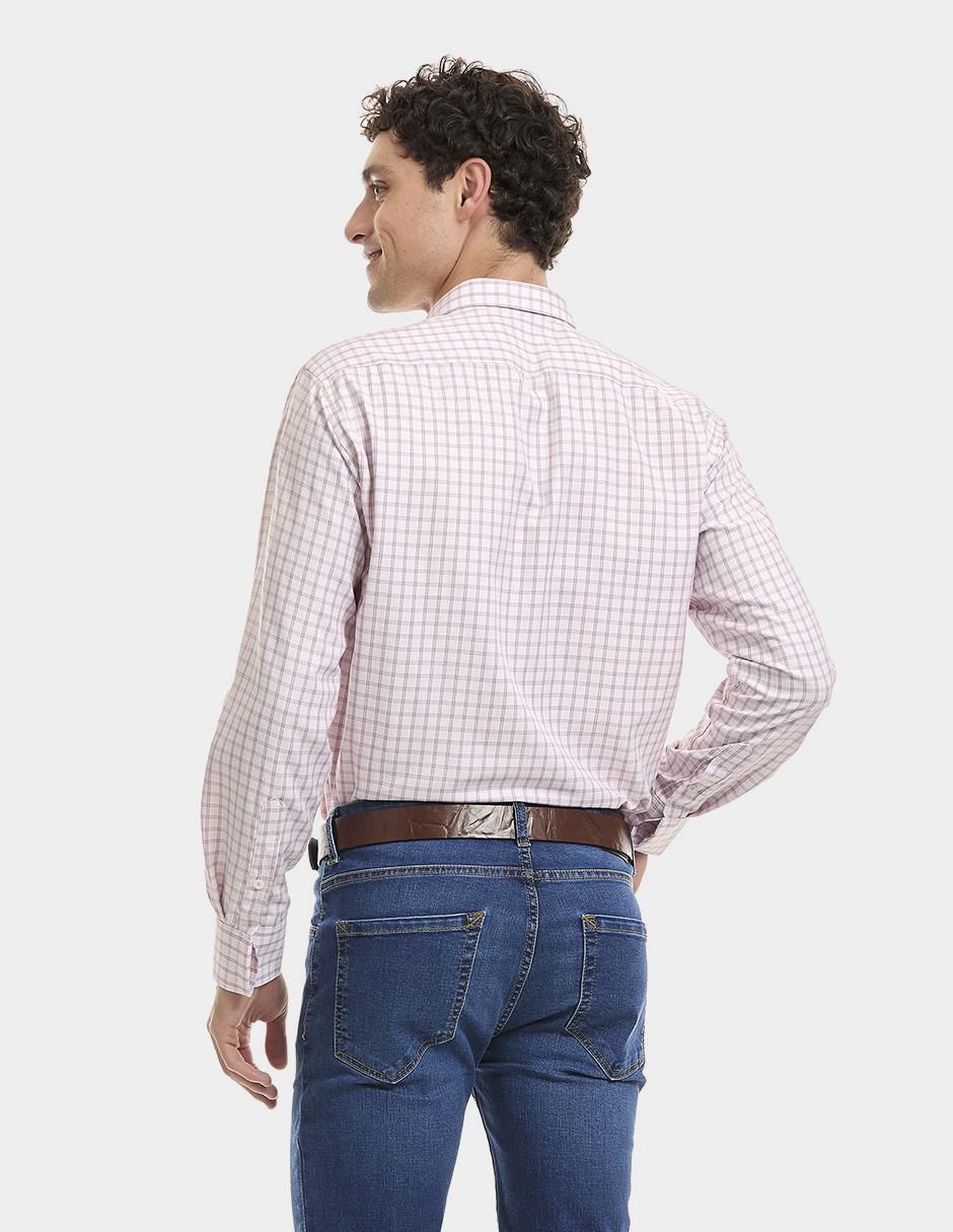 Camisa formal manga larga para hombre 4