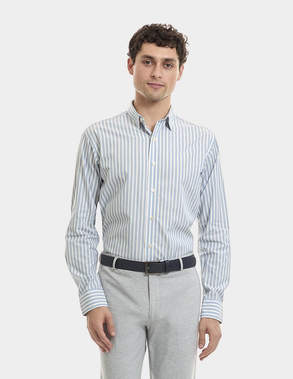 Camisa formal de algodón manga larga para hombre Camisa formal de algodón manga larga para hombre