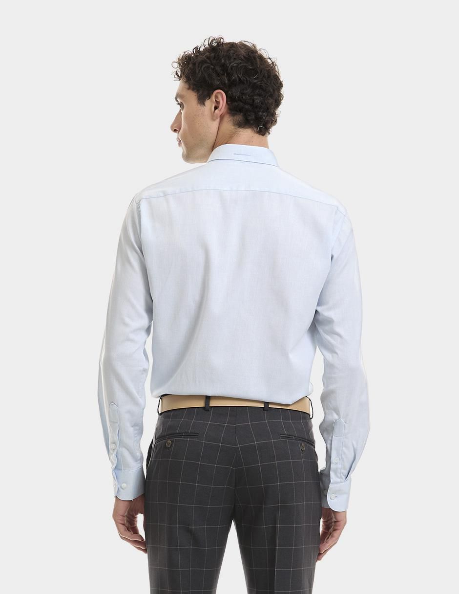 Camisa formal de algodón manga larga para hombre 3