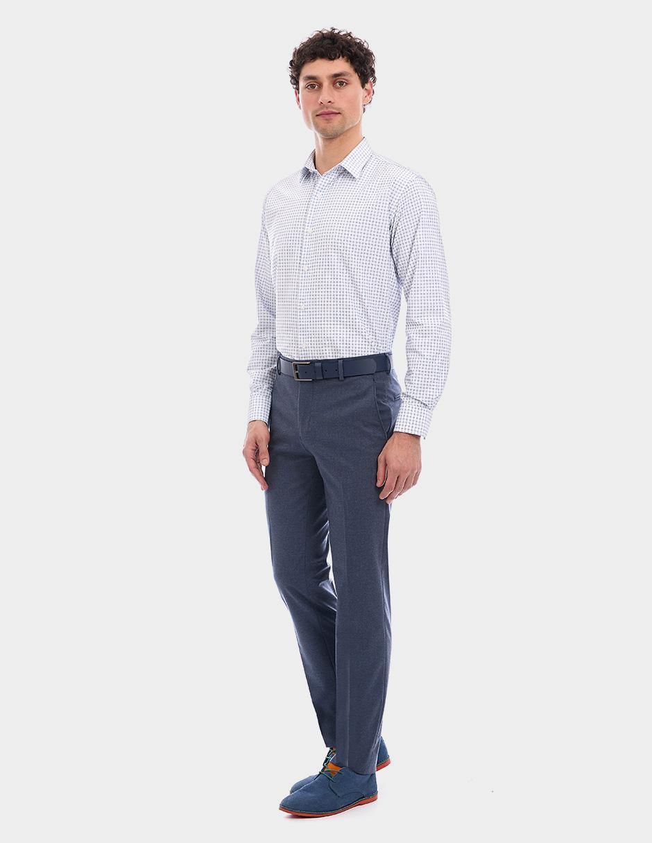 Camisa formal manga larga para hombre 5