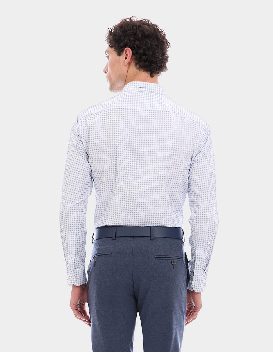 Camisa formal manga larga para hombre 4