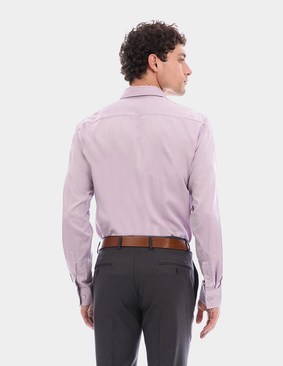 Camisa formal manga larga para hombre 4