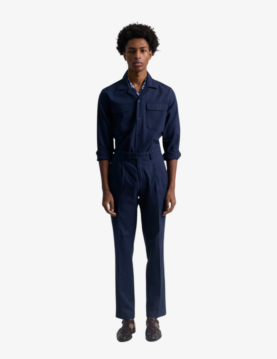 Pantalón de vestir slim de lino para hombre 3
