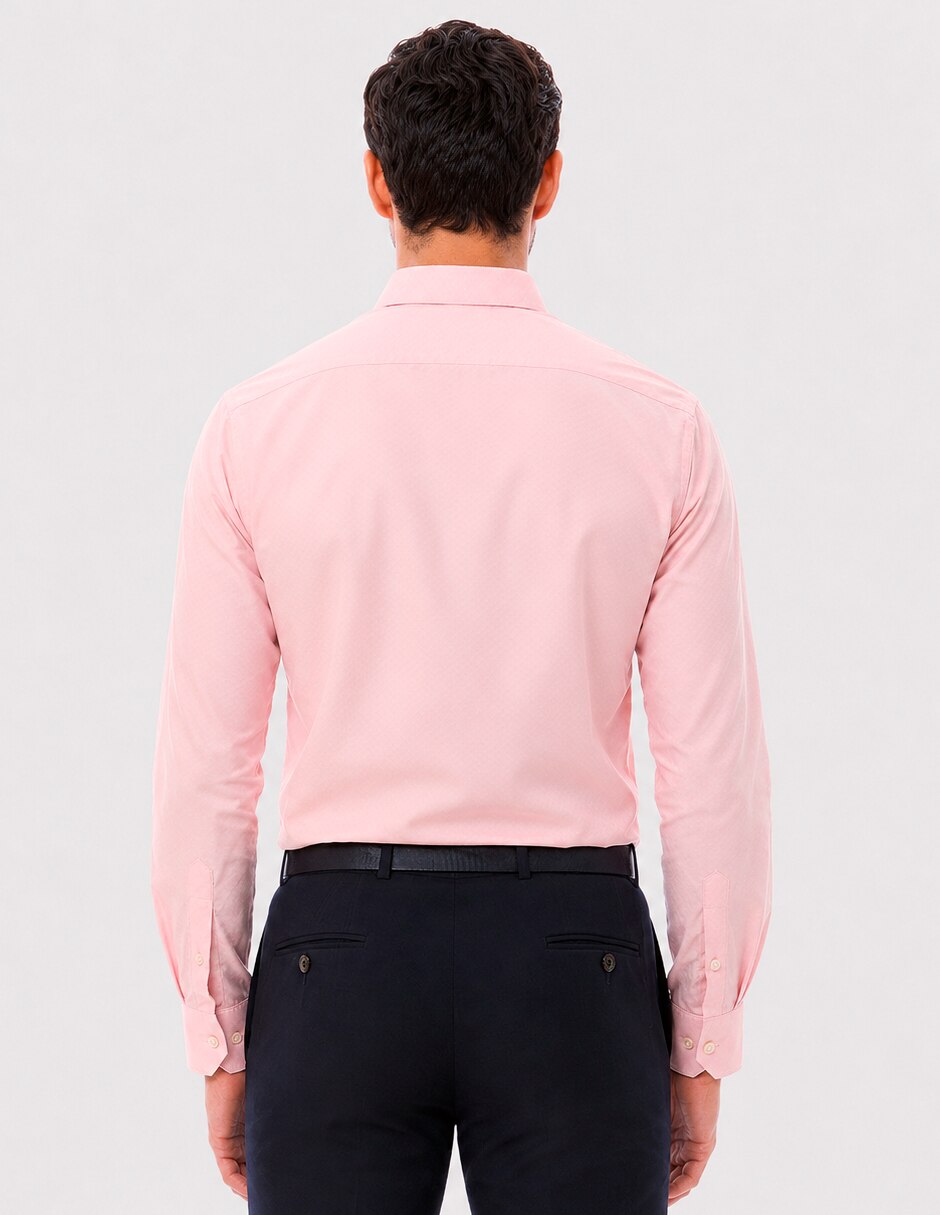 Camisa de vestir de algodón manga larga para hombre 5
