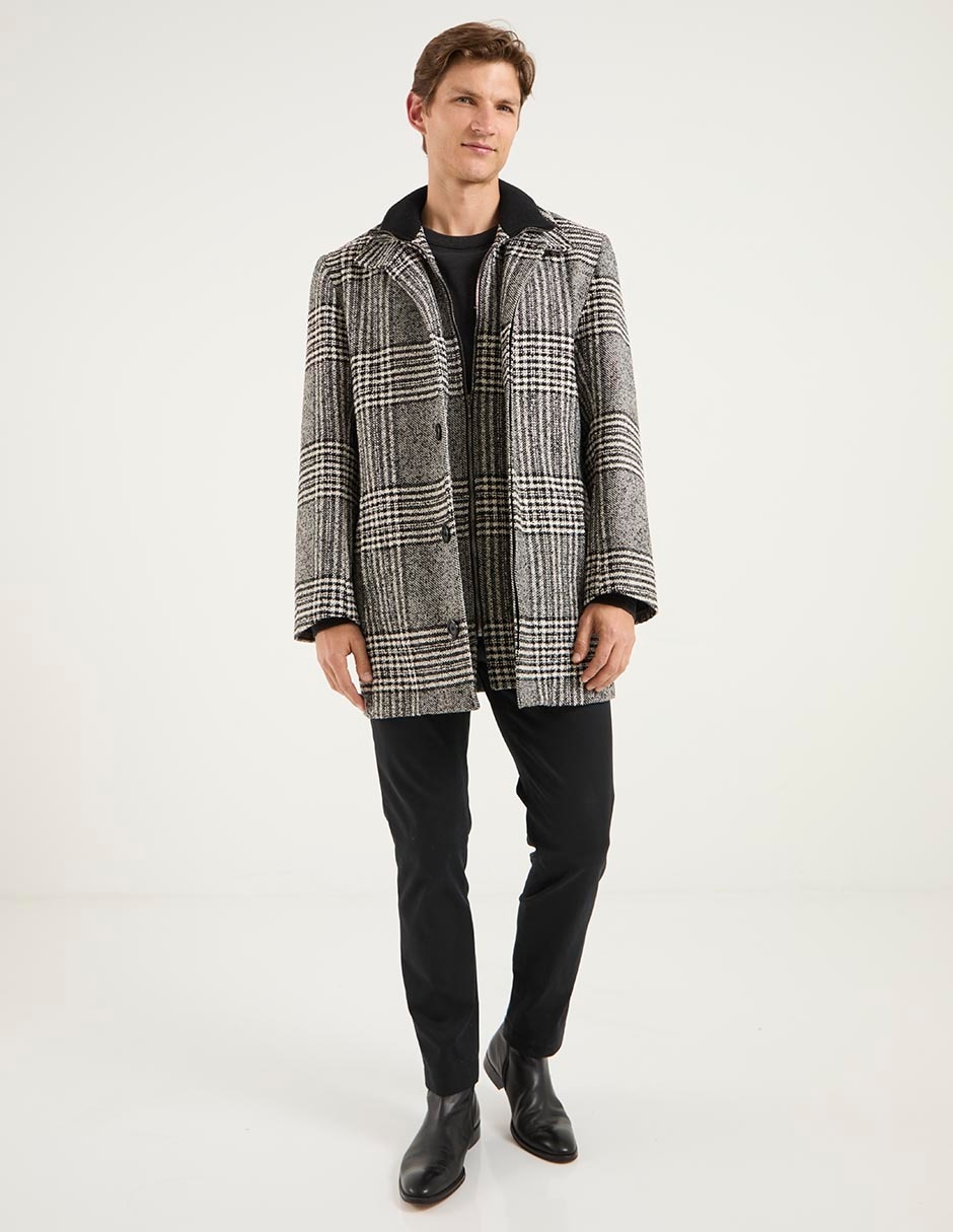 Abrigo de lana impermiable para hombre