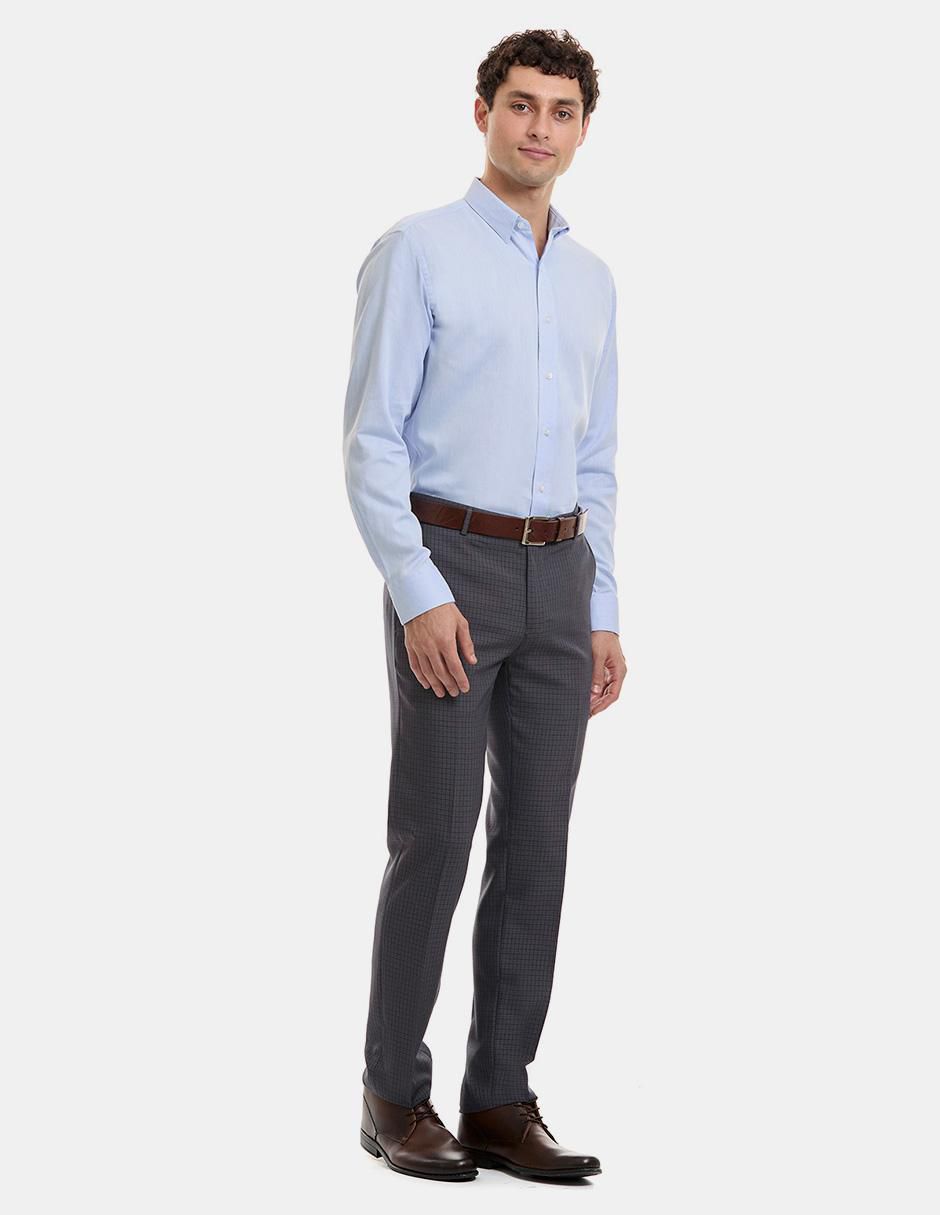 Camisa formal de algodón manga larga para hombre 3