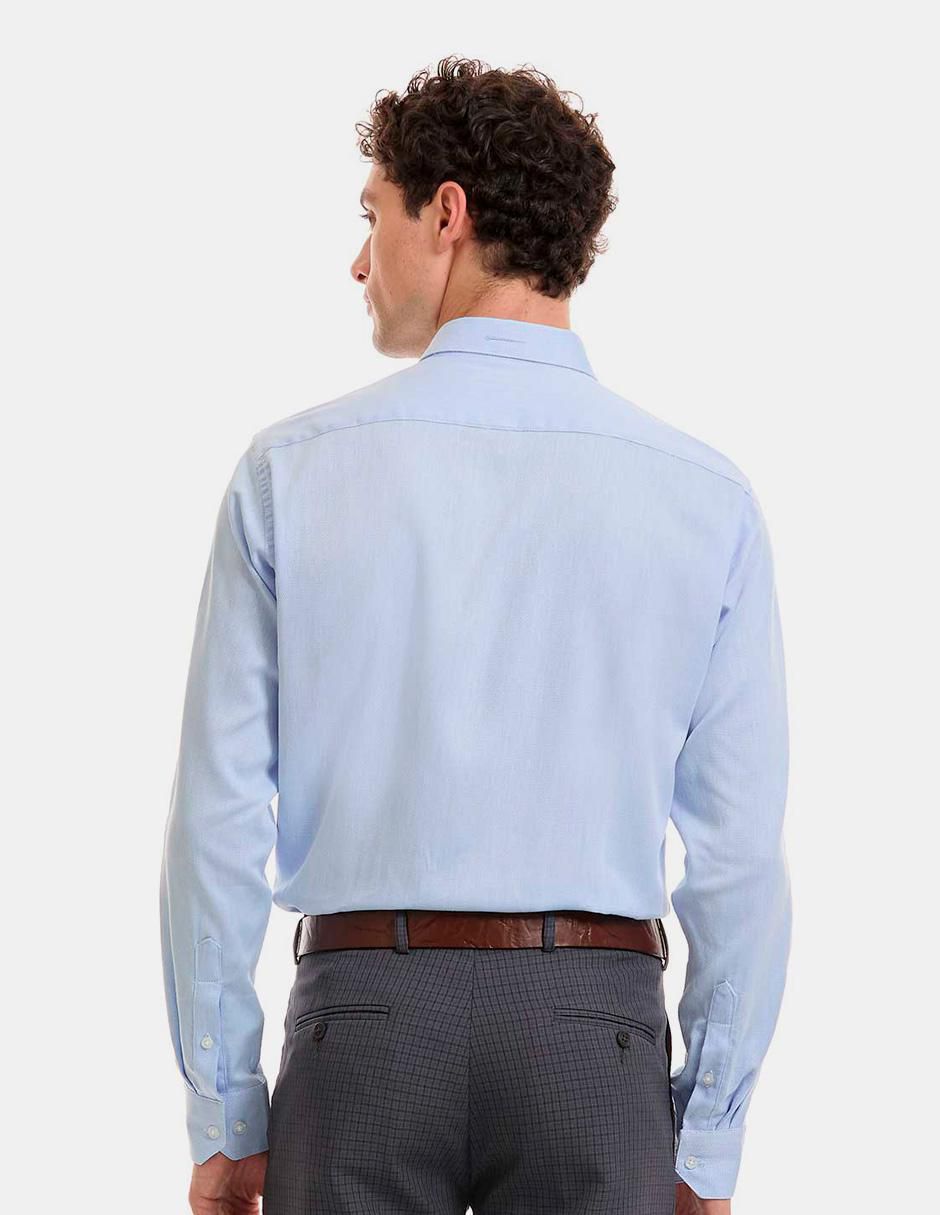Camisa formal de algodón manga larga para hombre 2