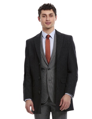 Abrigo con bolsillos para hombre Abrigo con bolsillos para hombre