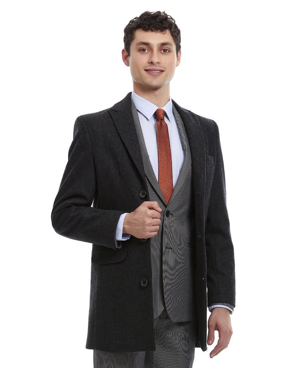 Abrigo con bolsillos para hombre