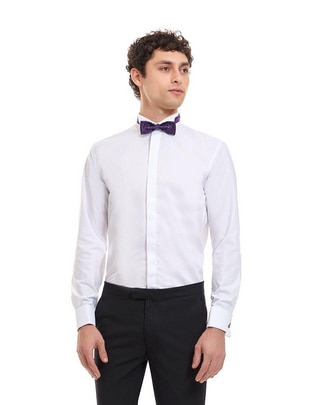 Camisa de etiqueta manga larga para hombre