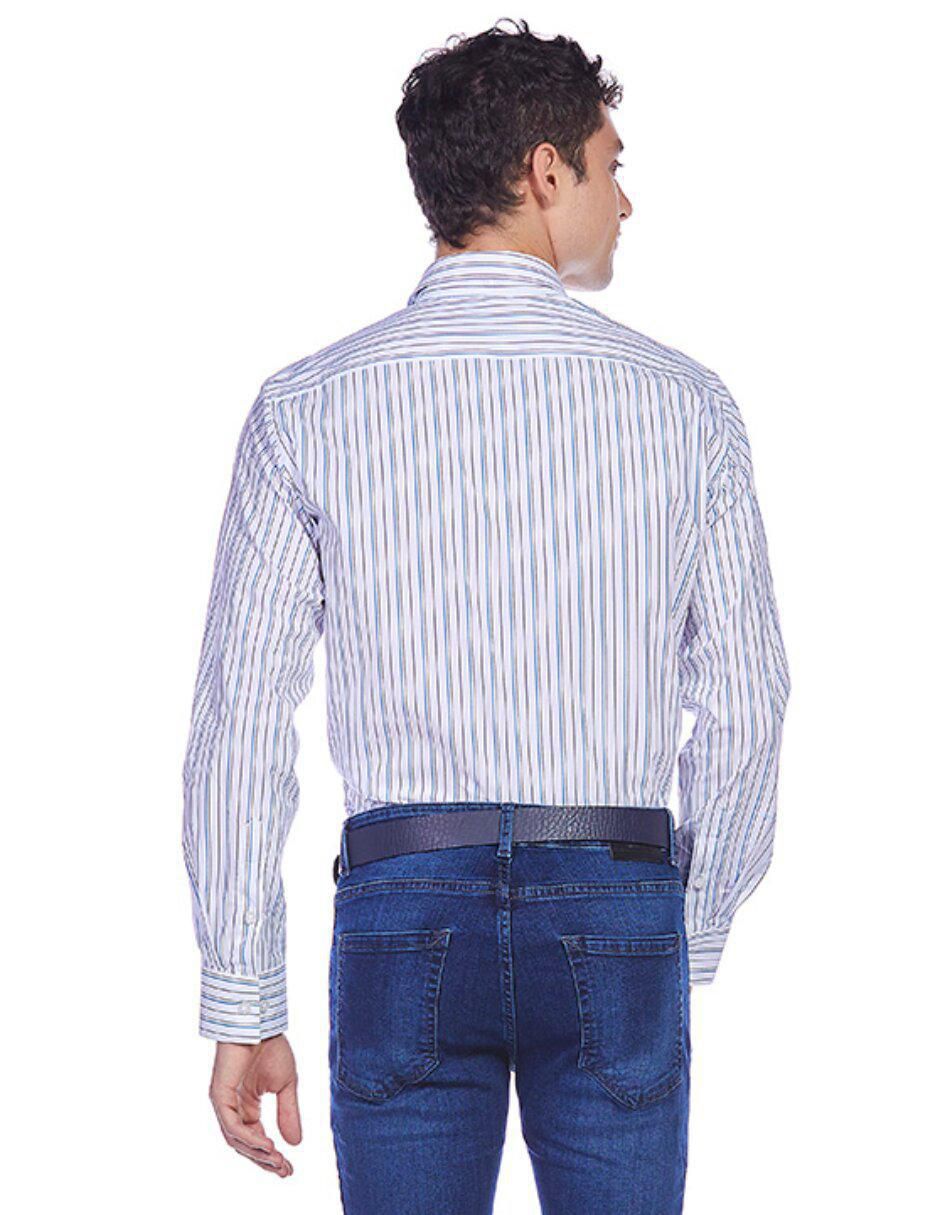 Camisa formal de algodón manga larga para hombre 2