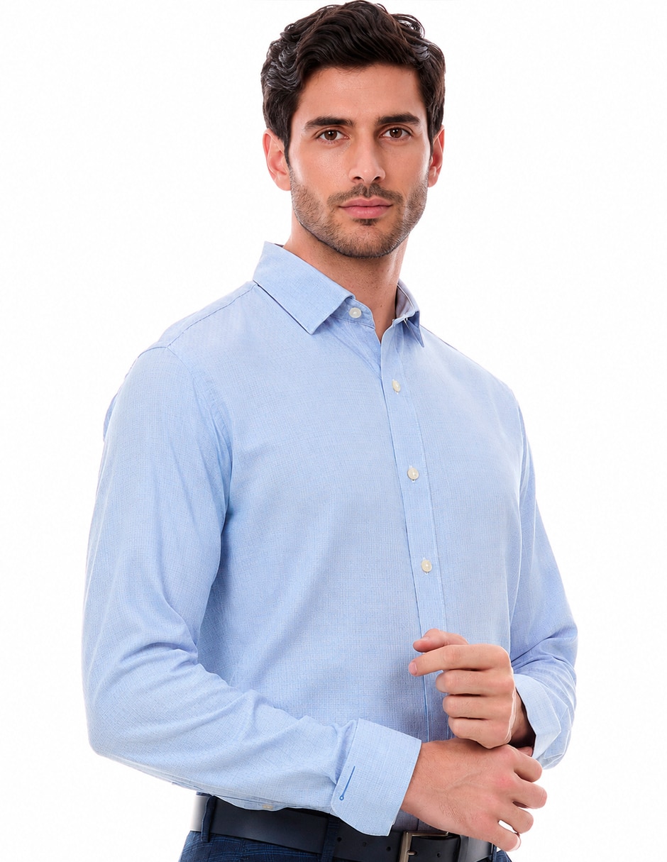 Camisa de vestir manga larga para hombre 6
