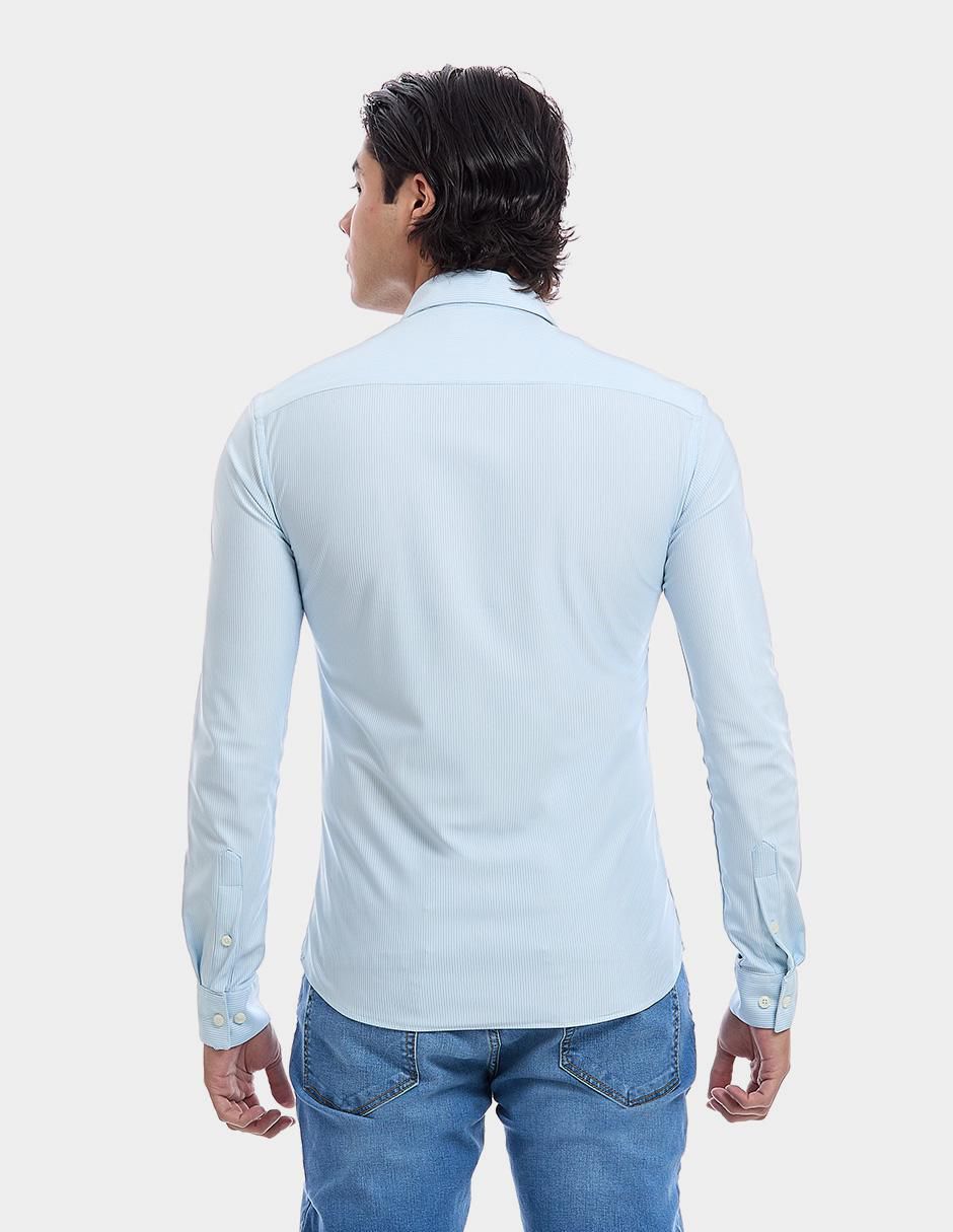Camisa formal manga larga para hombre