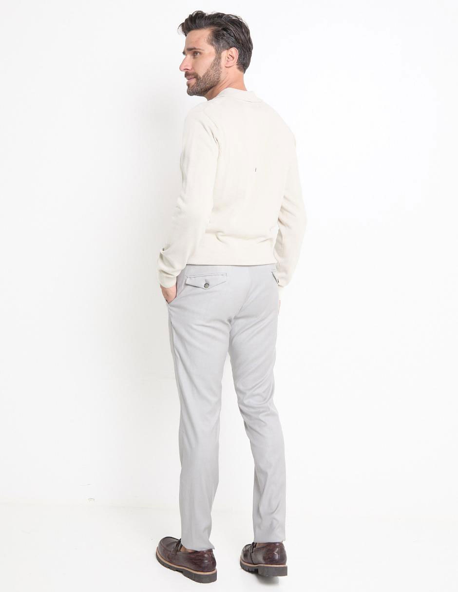 Pantalón de vestir slim Calderoni de lana para hombre