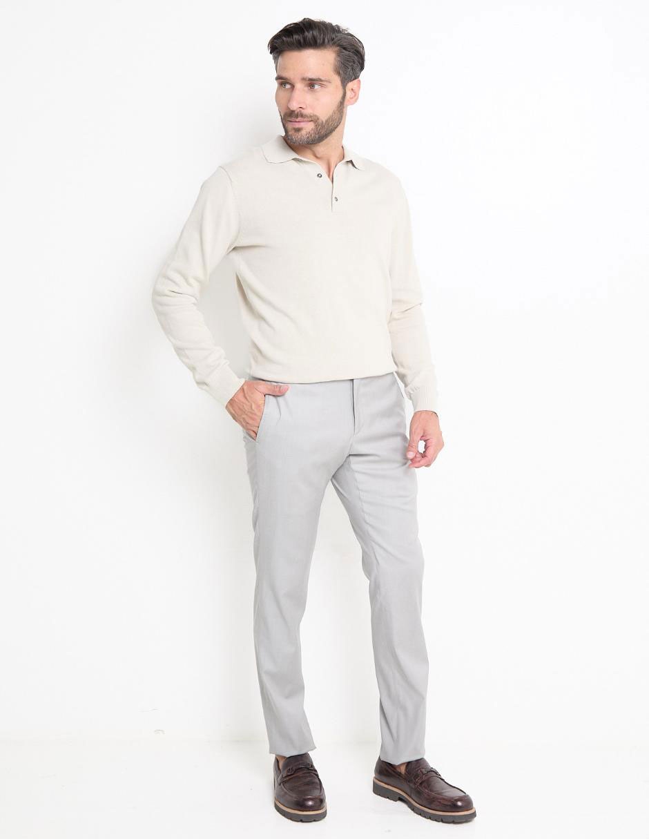 Pantalón de vestir slim Calderoni de lana para hombre