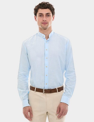Camisa formal manga larga para hombre Camisa formal manga larga para hombre