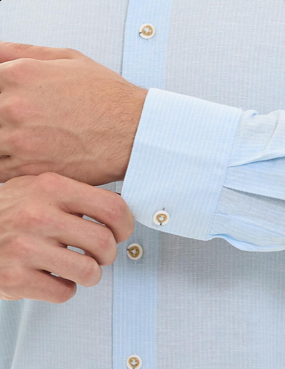Camisa formal manga larga para hombre 3