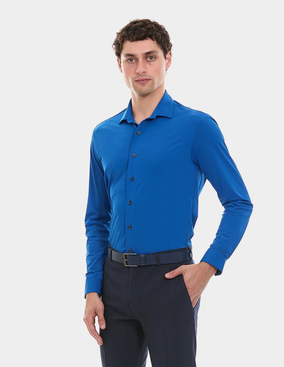 Camisa formal manga larga para hombre