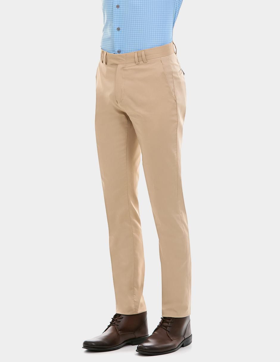 Pantalón de vestir slim de algodón para hombre 4
