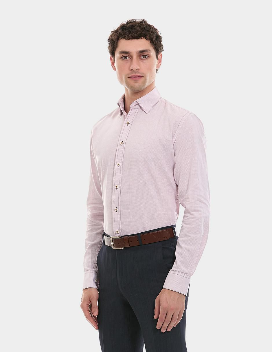 Camisa formal manga larga para hombre