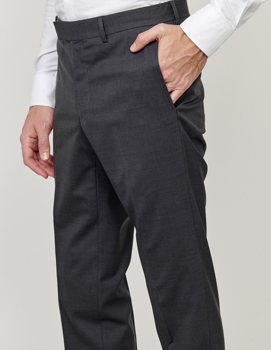 Pantalón de vestir de vestir slim Hilfiger de lana para hombre 3