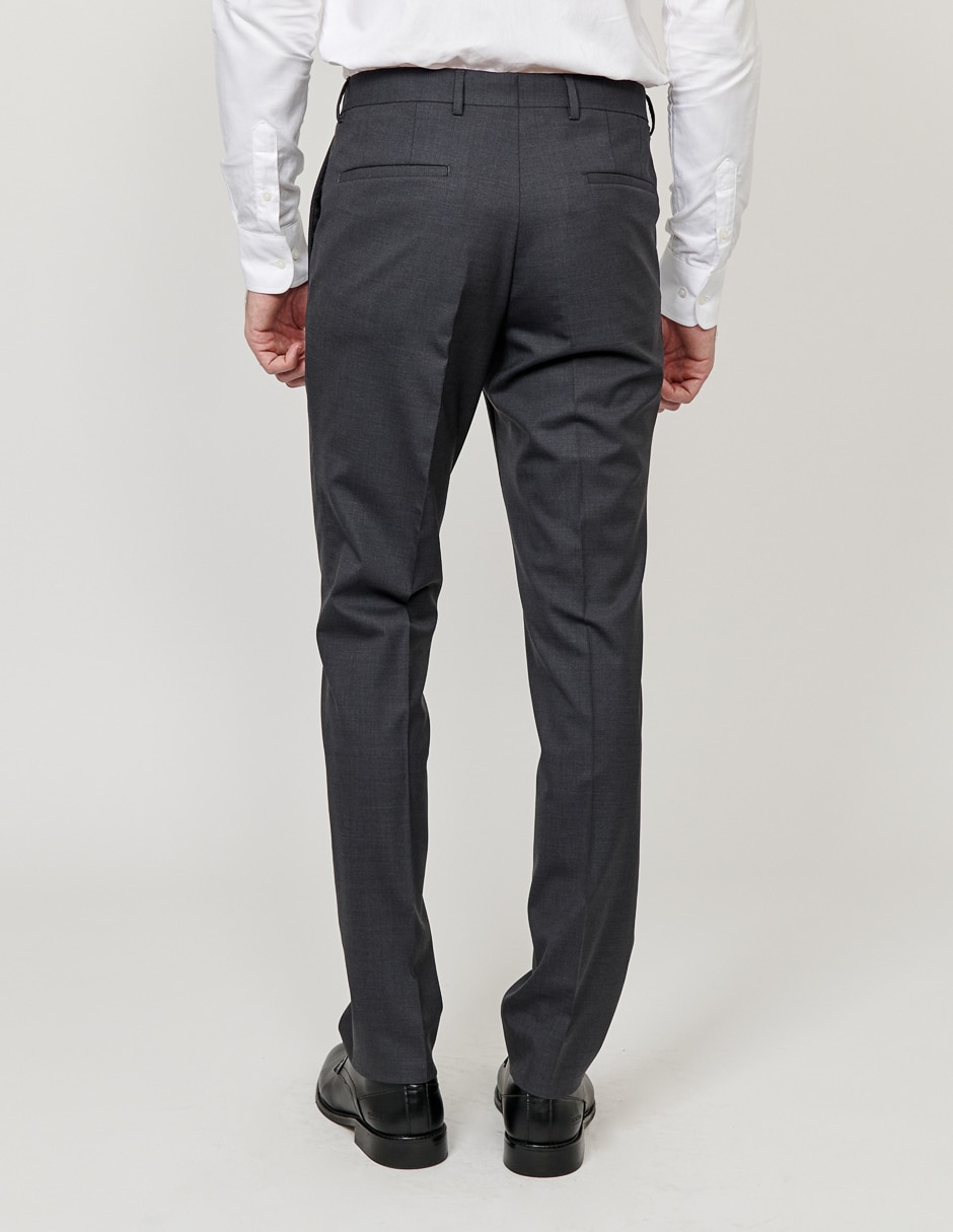 Pantalón de vestir de vestir slim Hilfiger de lana para hombre