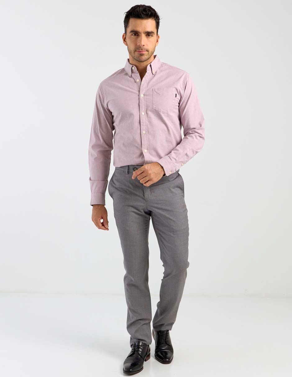 Pantalón de vestir regular Calderoni de lana para hombre